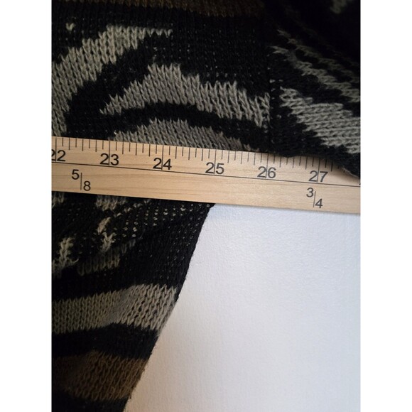 VTG Sweater Mens M 90s Knit Wool Blend Abstract Grandpa 3D Knit Biggie Cosby - Picture 8 of 8